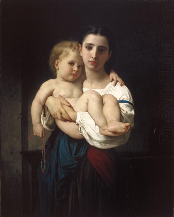 The Elder Sister (mk26), Adolphe William Bouguereau